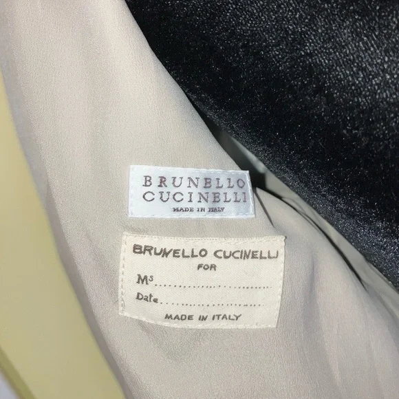 Brunello Cucinelli Women’s Leather Suede Wrap Around Jacket Sz 48 US 12 14 LUXE - Picture 3 of 14